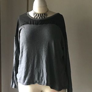 Lane Bryant Black & Gray Plus Size Top 22/24